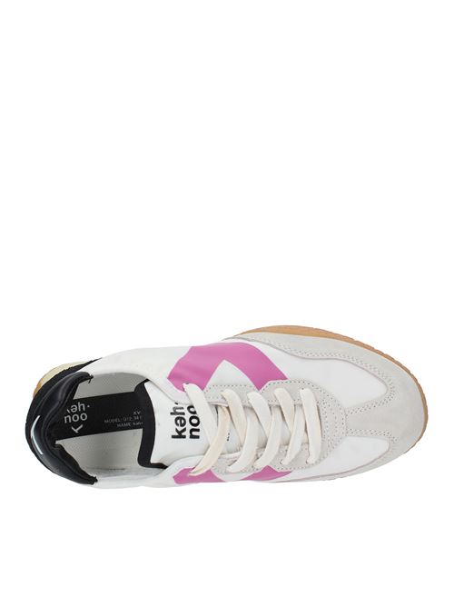 Sneakers in tessuto e camoscio KEH NOO | S00KW9312BIANCO-FUXIA-GRIGIO
